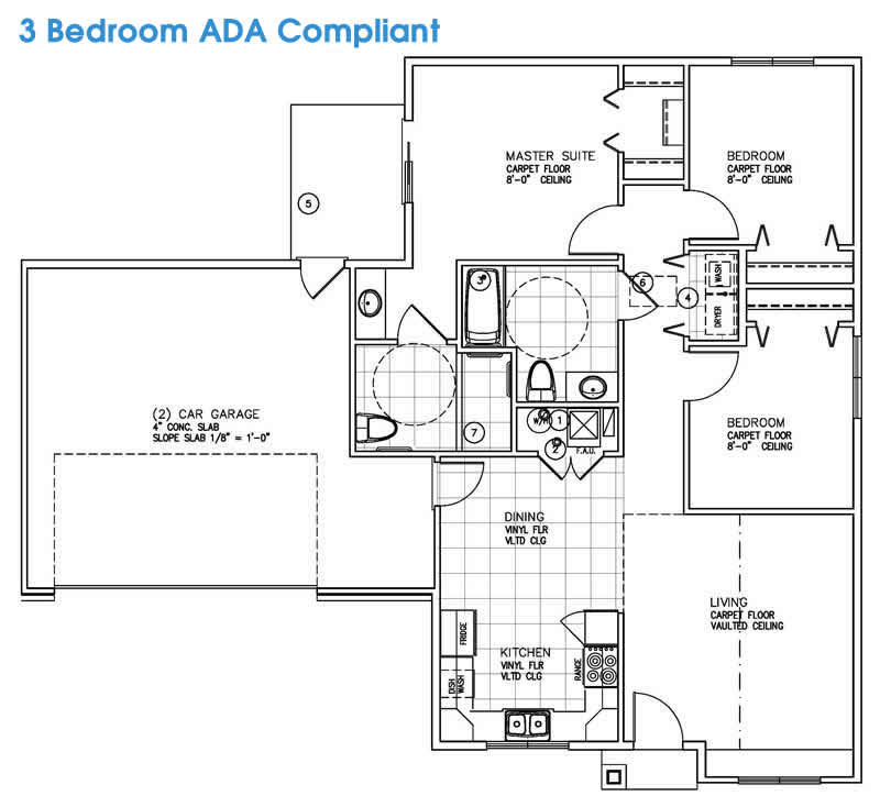 3 Bedroom Twin Home (ADA)